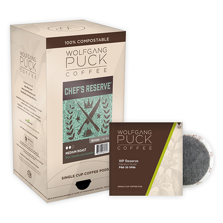 WOLFGANG PUCK COFFEE Chef’s Reserve ® Soft Coffee Pods, PK108 PK 016431